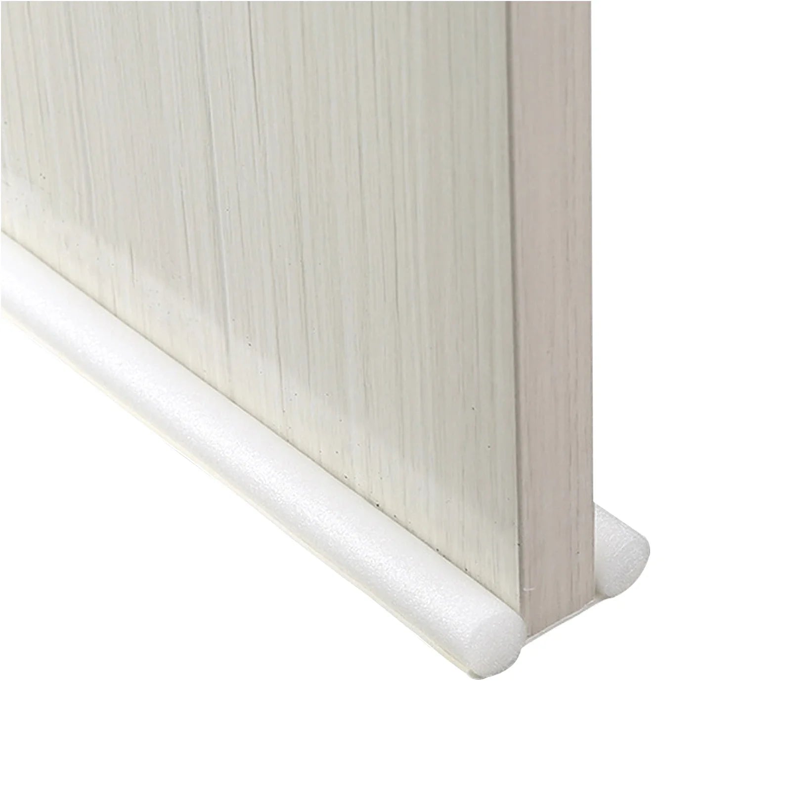 Adjustable Door Bottom Seal Strip Weather Strip Under Door Draft Stopper Thicker Anti-Cold Gap Blocker Sealing Weather Strip Oasis Select White-B