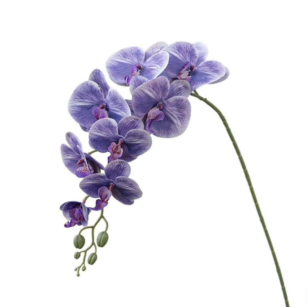 9-Head Artificial Phalaenopsis Orchid Branch | Real Touch Flowers