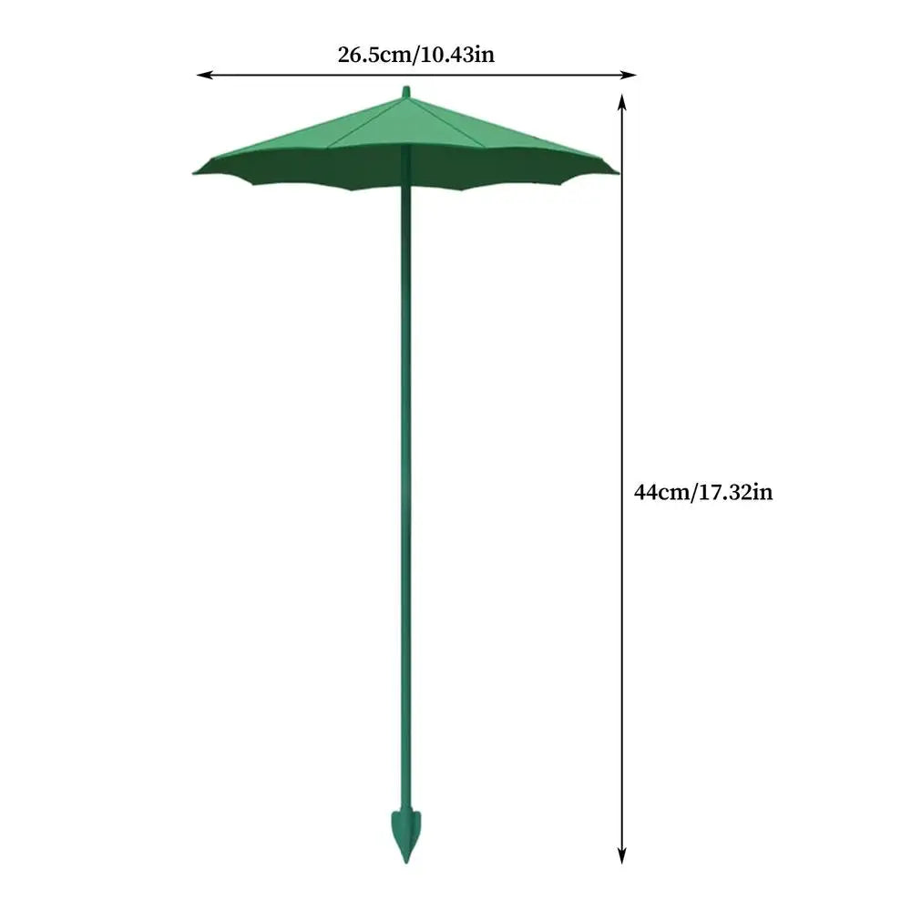 3pcs Round Garden Plant Umbrellas Adjustable Height Waterproof For Outdoor Courtyards Backyard Plant Sun Protecting Parasol Oasis Select 44cm