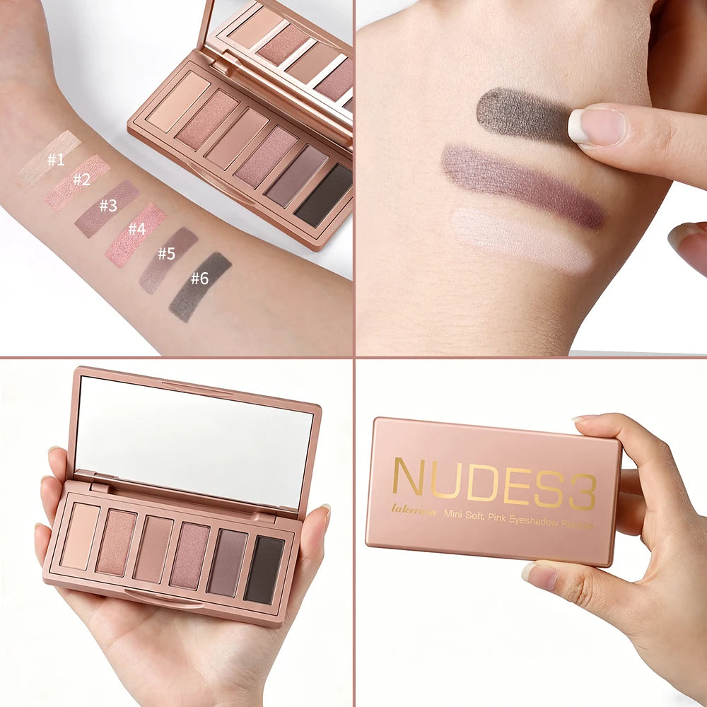 Eyeshadow Palette Long-Lasting Eye Makeup Rich Pigment Neutral Shades Blendable Color Matte Nudes Eyeshadow Palette Woman Makeup Oasis Select