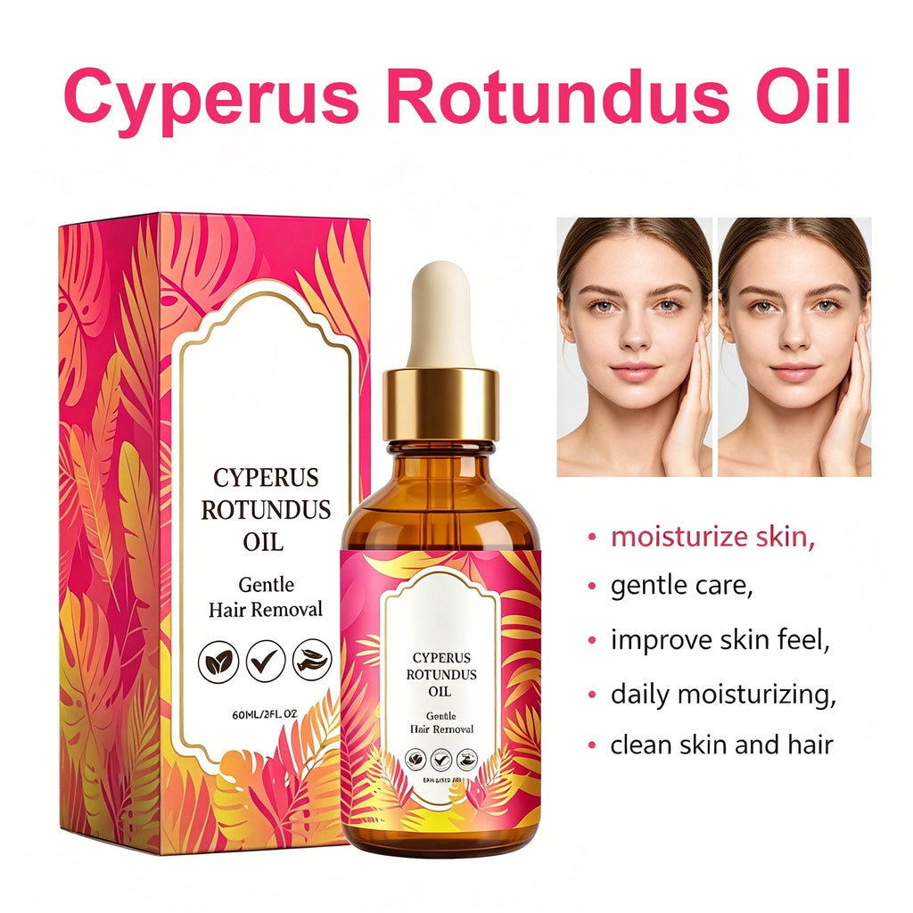Cyperus Rotundus Oil Hair Removal Smoothing Soothing Skin Care Oil Moisturizing Armpit Leg Arm Hair Inhibitor 60ml Skin Care Oil Oasis Select