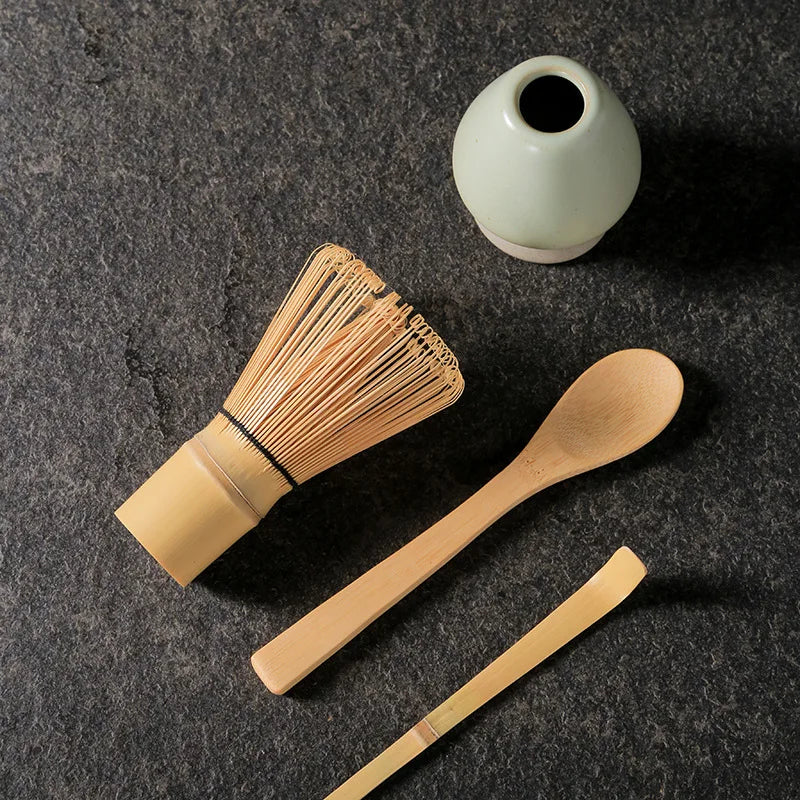 3PCS Tea Set Brush Matcha Whisk Tea Spoon Set Simply Chinese Style High Quality Bamboo Japanese Teaware Set Tea-making Tools Oasis Select