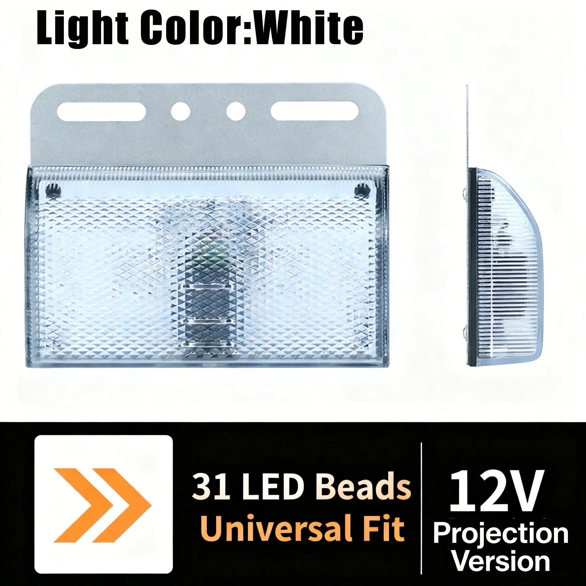 12V-24V 31-LED Side Marker Light | Truck Trailer Turn Signal