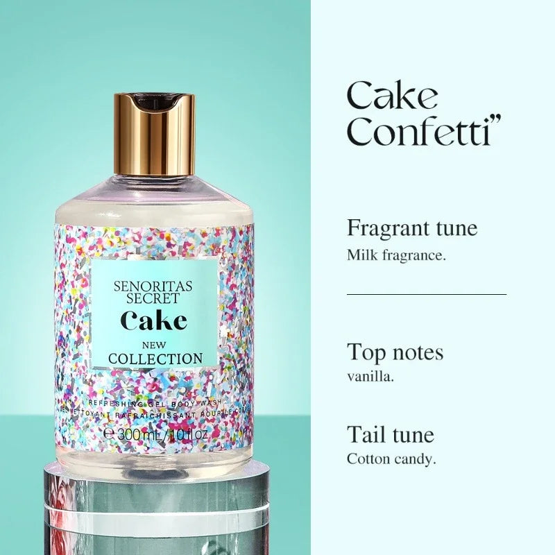 Victoria fragrance shower gel lasting fragrance secret language of love Moisturizing&oil controlling deep cleaning Oasis Select 1pc 1