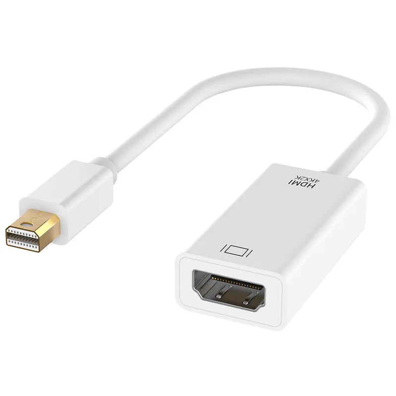 Mini Displayport To HDMI-compatible Cable 4K Adapter 1080P Mini DP Male to HDMI-compatible Female For Apple MacBook Air Pro Oasis Select WHITE