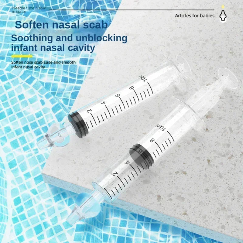 10ML Baby Nasal Aspirator Syringe Baby Nose Cleaner Rhinitis Nasal Washer Irrigator Baby Nose Washing for Children Oasis Select