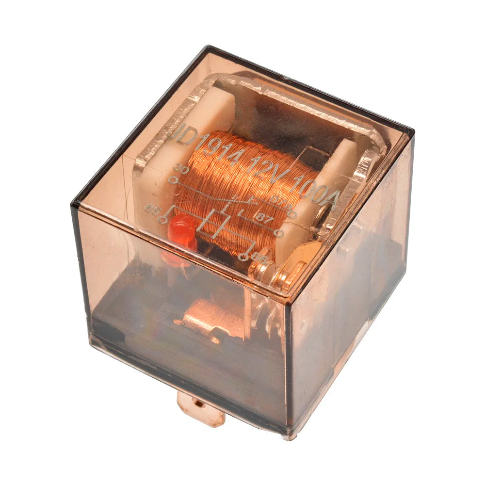 Waterproof Relay DC 12V 100A Relay SPDT 5 Pin Relay Car Heavy Duty Split Charge Waterproof Transparent Case Oasis Select