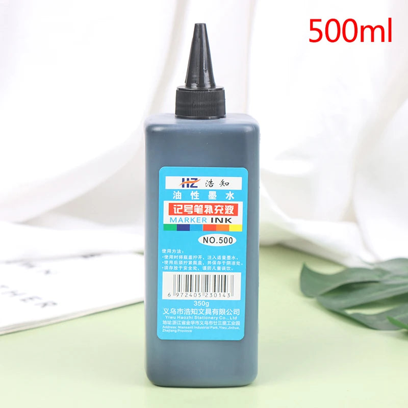 500ml Permanent Dry Graffiti Oil Marking Pen For Marking Pen To Add Ink, Smooth And Easy To Use Stationery Oasis Select Black