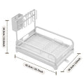 Kitchen Drying Rack Drain Rack Next to Dishwasher Tableware Storage Rack Cup Rack Cutlery Dish Rack Oasis Select White