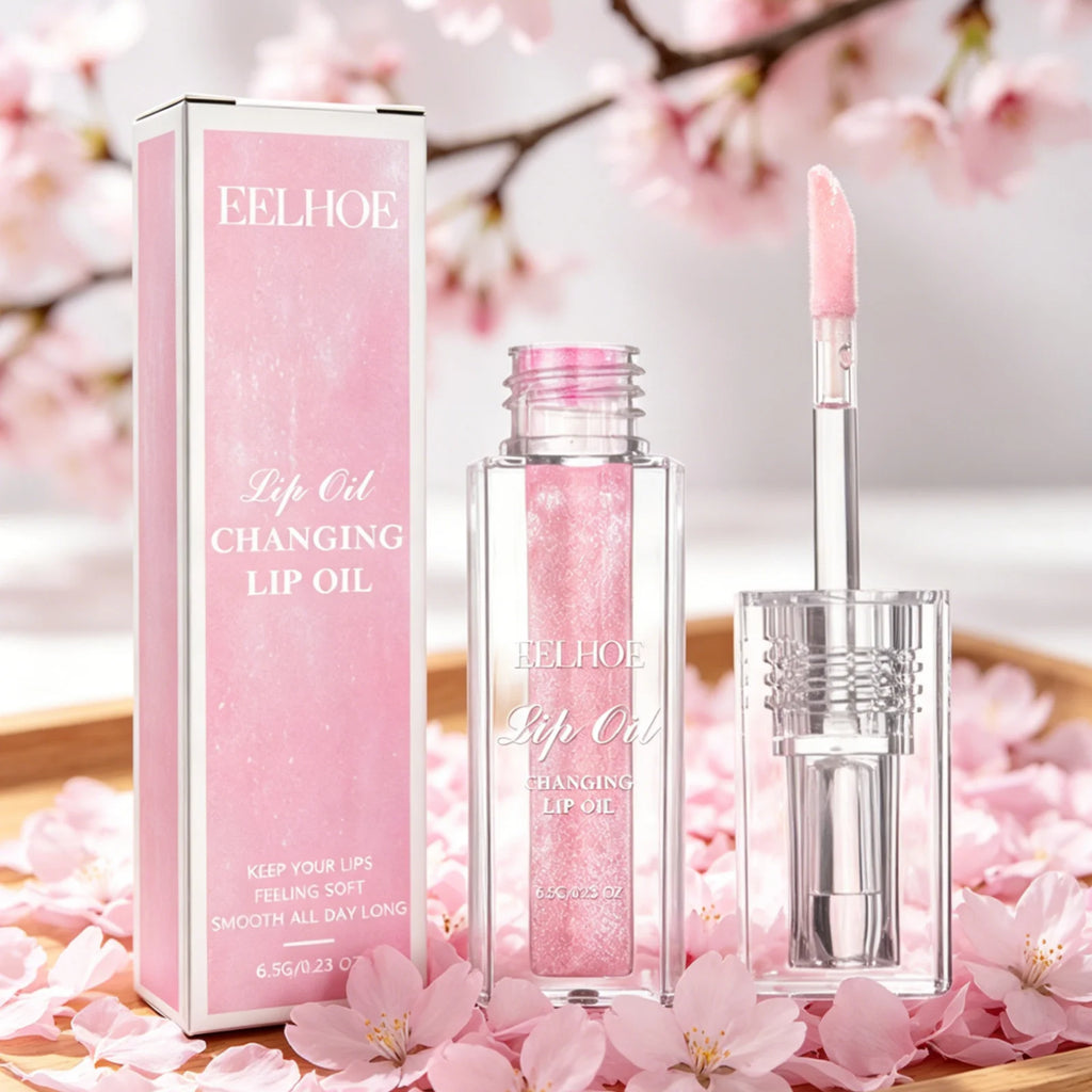 EELHOE Color Changing Lip Oil – Moisturizing Glossy Lip Gloss Color Changing Lip Oil Oasis Select