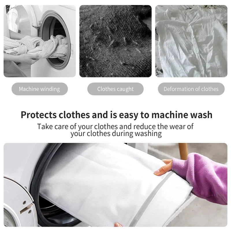 1-10PCS White Durable Honeycomb Mesh Laundry Bags for Delicates Net Fabric Durable and Reusable Delicate Wash Bag Oasis Select