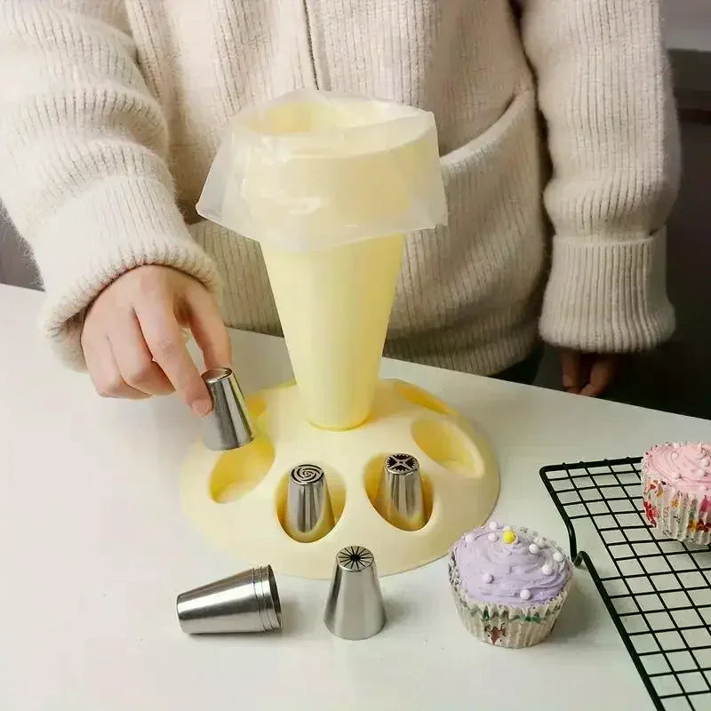 Kitchen Storage Rack for Piping Bags And Nozzles Cake Decorating Tool Pastry Baking Accessories Nozzles Placement Holder Oasis Select