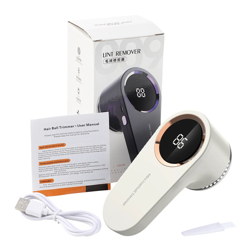 Electric Lint Remover & Fabric Shaver – 3 Speed Rechargeable
