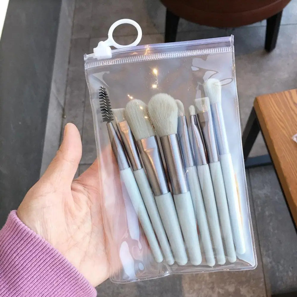 8-Piece Mini Makeup Brush Set – Soft Synthetic, Travel-Ready Makeup Brush Set Oasis Select B