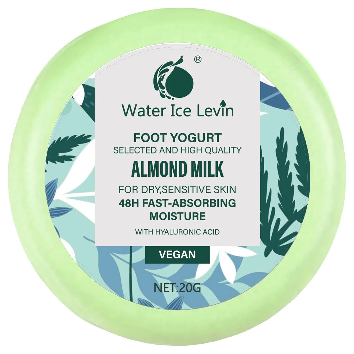 Ice Soothing Foot Care Cream, Menthol Cooling, Collagen Deep Moisturizing, Vitamin Antioxidant Oasis Select green 20g