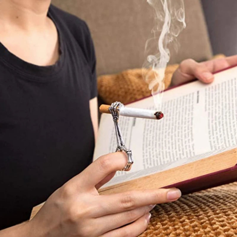Smoking Accessories Rings Cigarette Holder Rack Metal Finger Clip Smoke Cool Gadgets for Man Gifts Smoker Tools Oasis Select