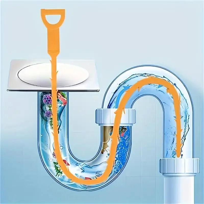 Drain Hair Remover & Pipe Cleaning Tool for Wash Basin Sinks Drain Cleaning Tool Oasis Select