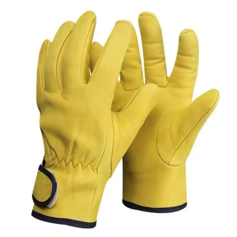1 Pair Sheepskin Work Gloves for Welding High Dexterity Leather Gloves Protective Industrial Workers Handwear Oasis Select