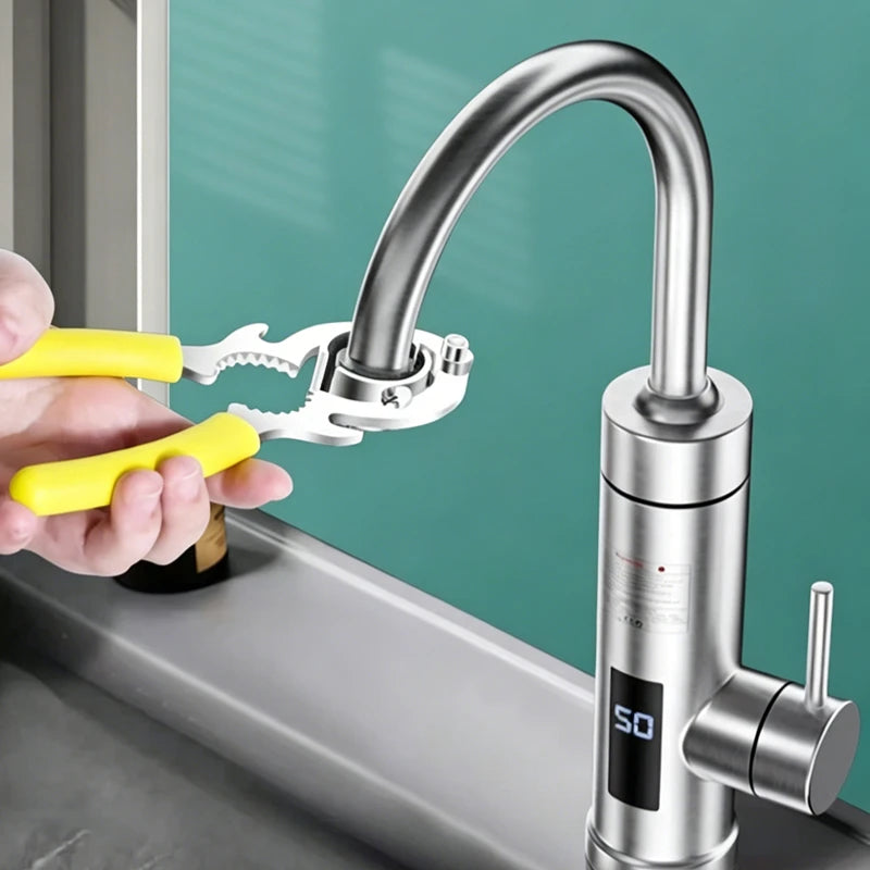3 In 1 Tool Faucet Bubbler Wrench Bottle Opener and Pliers Kitchen Sink Faucet Aerator & Filter Removal Wrench Repair Spanner Oasis Select