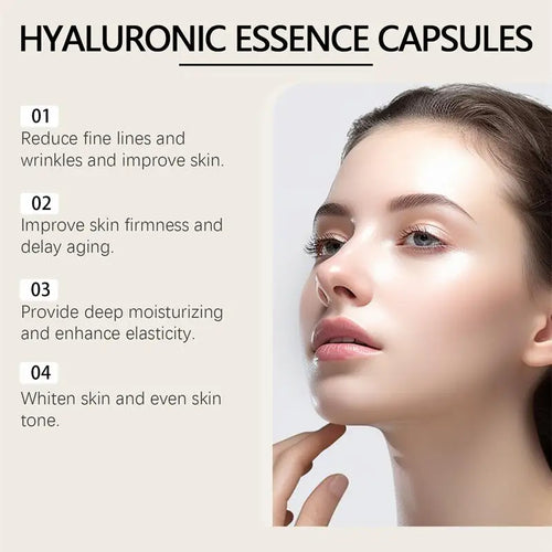 20pc Hyaluronic Acid Capsule Serum – Firm, Brighten & Hydrate Skin Face Serum Capsules Oasis Select
