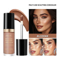Foundation Coverage Concealer Multi-Use Cream Oil Free Long Lasting Hydrating Cover Contour Highlight and Retouch Face Makeup Oasis Select 4 COOKIE