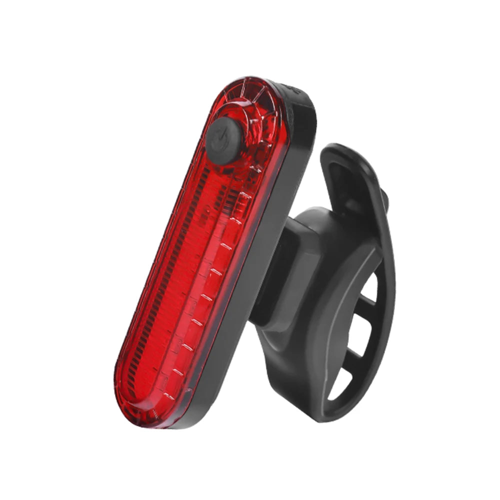 COB Bike Taillights USB Rechargeable Bicycle Safety Warning Light MTB LED Front Rear Headlight Waterproof Cycling Lamp Set Oasis Select Bike red Taillight A