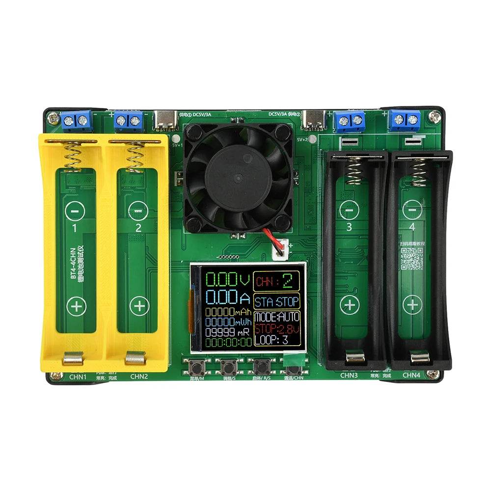 21700 Lithium Battery Capacity Tester Module MAh MWh Digital Battery Power Detector Module 21700 Battery Tester Type-C Oasis Select 21700 and 18650