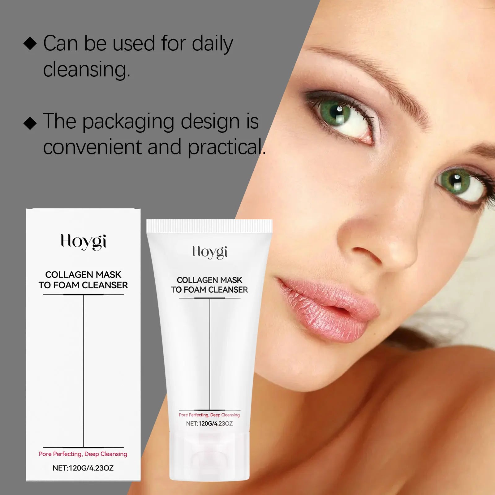 Collagen & Hyaluronic Acid Face Wash – Daily Hydrating Cleanser Facial Cleanser Oasis Select