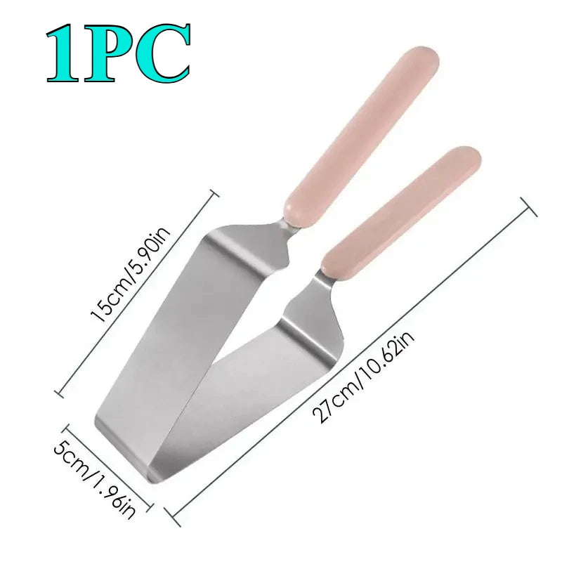 Fudge Dessert Slicing Processing Kitchen Tools Birthday Cake Slicer Cutter Triangular Stainless Steel Cutter Dessert Shop Cutter Oasis Select 1PC