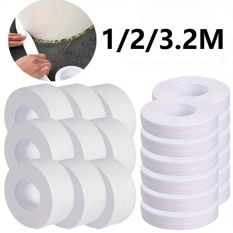 Self Adhesive PVC Sealing Strip Tape for Bath Toilet Kitchen Caulk Tape Waterproof Wall Sticker White Mold Proof Tapes Oasis Select