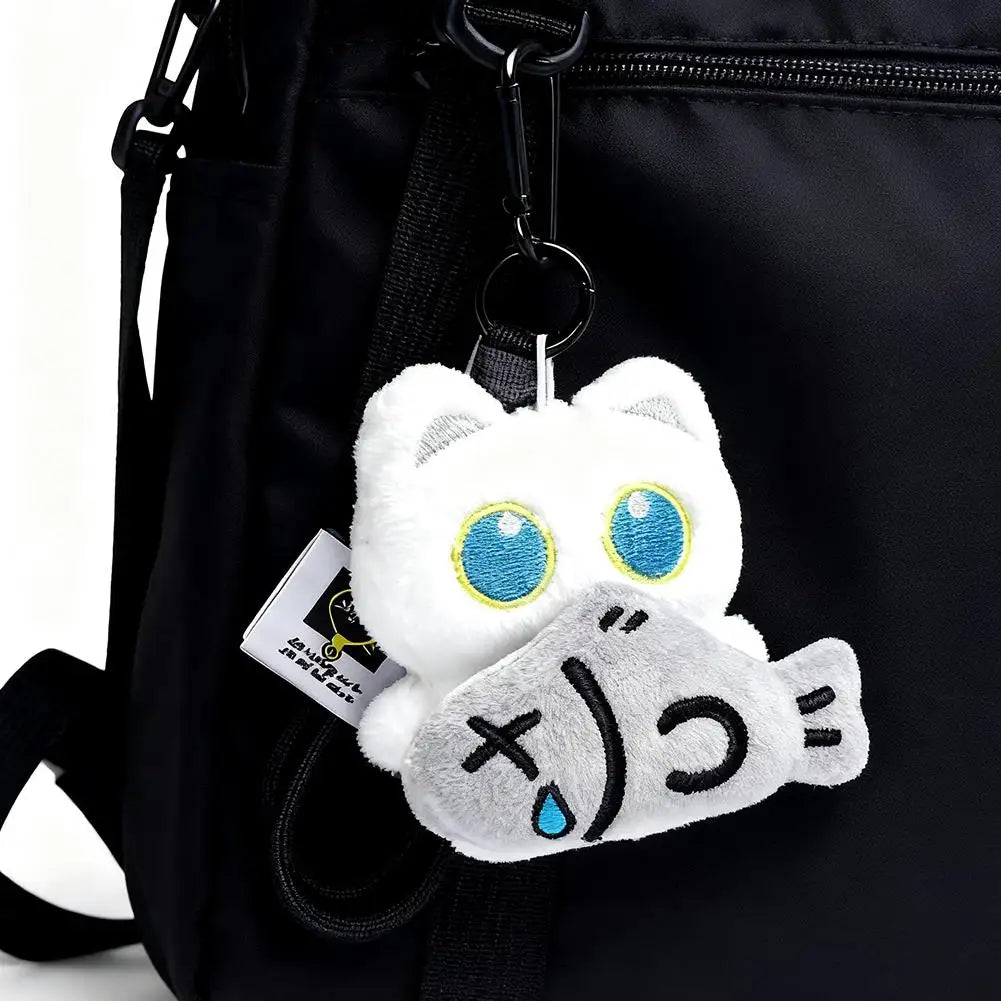 Cute Black Cat Plush Keychain – Bag Charm & Gift