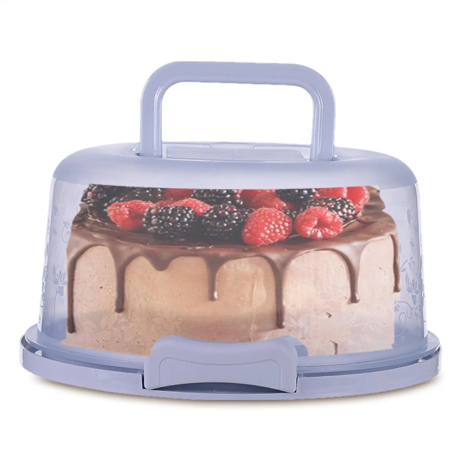 Cake Carrier With Lid And Handle Portable Cake Box with Handle Dust-proof Baking Pastry Storage Box Transportation Cake Rack Oasis Select