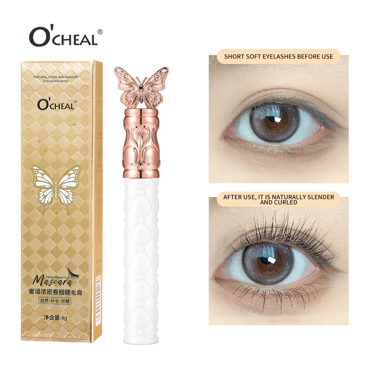 O'Cheal 3D Silk Mascara – Volumizing, Curling & Lengthening