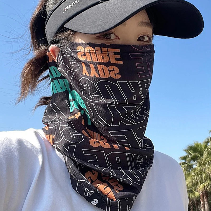 Men's Women's UV Block Mask, Summer Outdoor Sport Face Neck Sunscreen, Hip Hop Ear Scarf For Cycling Oasis Select