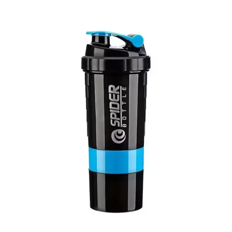 3 Layers Shaker Protein Bottle Powder Shake Cup Water Bottle Plastic Mixing Cup Body Building Exercise Bottle Oasis Select plum 501-600ml