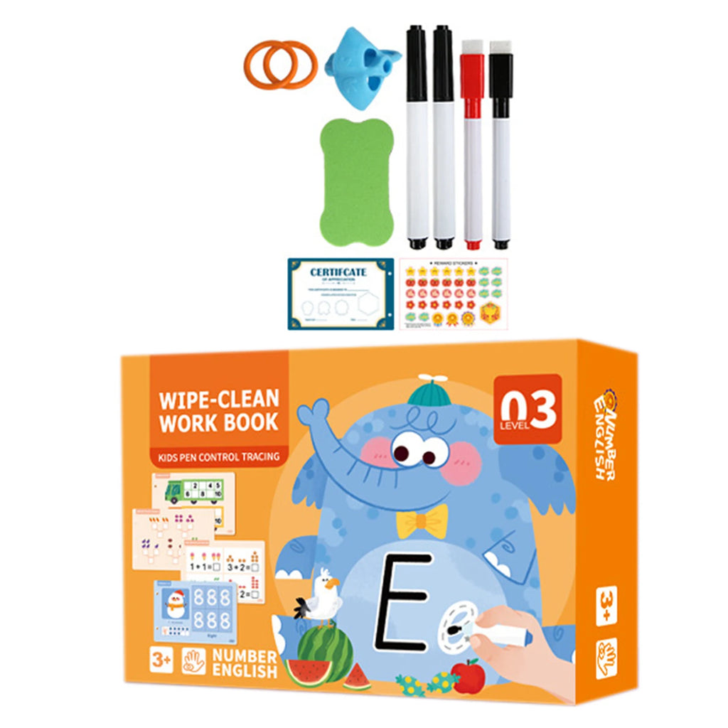 Write & Wipe Pen Control Activity Book for Toddlers & Kids