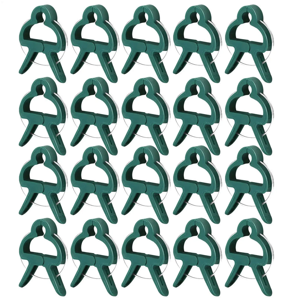 Plant Clips 20Pcs Plant Fixed Clips Reusable Garden Greenhouse Bracket Garden Plants Vine Climbing Clamp Flower Tomato Support Oasis Select