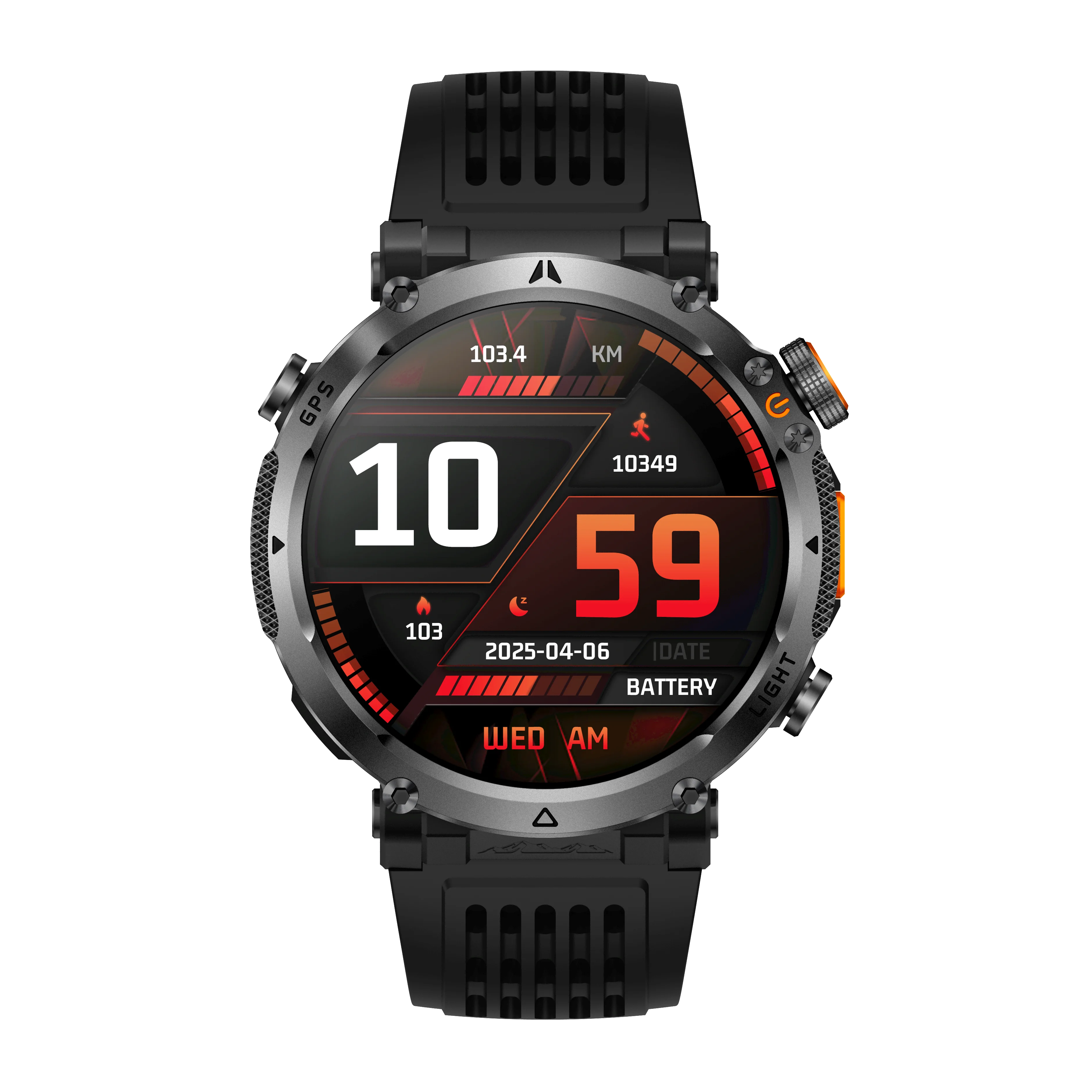 GPS Sports Smartwatch 1.7" HD Bluetooth Call Health Monitor