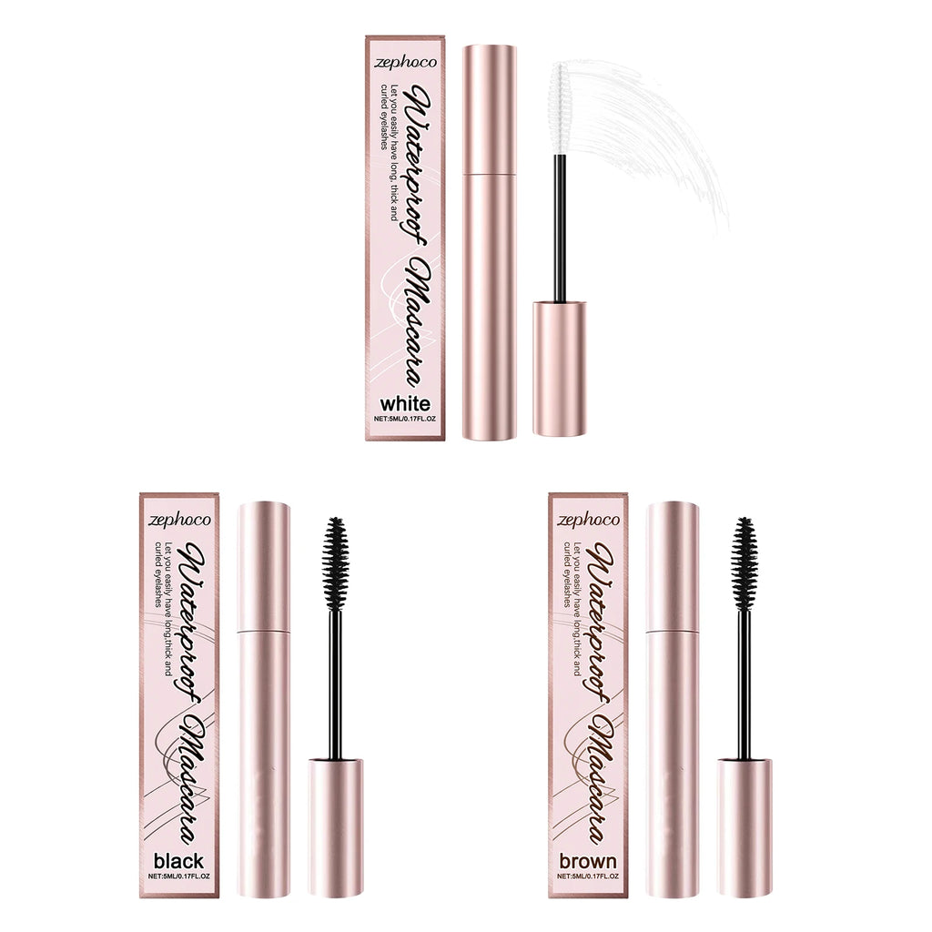 Waterproof Mascara Long -Lasting Thick Curly Non-smudging Add Charm Natural Slender Length Non Clumping Portable Eye Cosmetic Oasis Select All