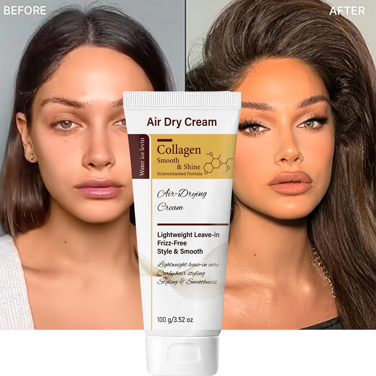 Collagen Leave-In Hair Cream – Frizz-Free Air Dry Styling Leave-In Hair Cream Oasis Select