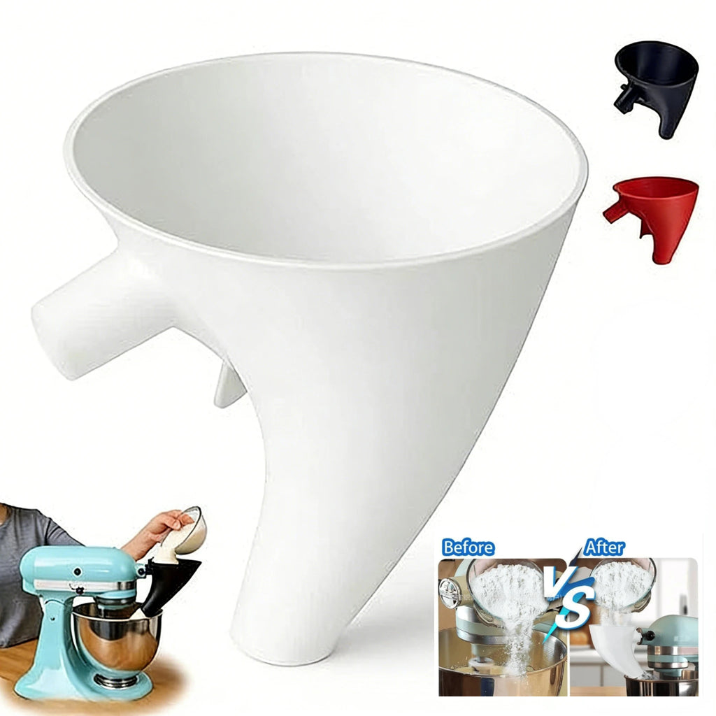 For Artisan Ksm150 5 Enables Guided Pouring Easy Pouring Design Flour Funnel - Prevents Spills & Messes, Kitchen Aid Funnel Tool Oasis Select