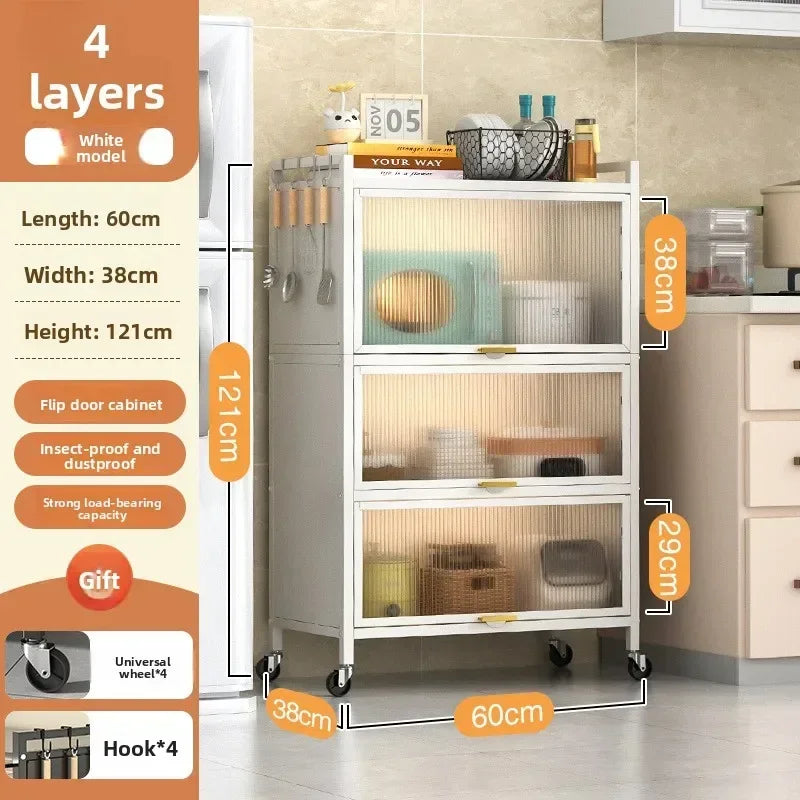 Shelves Floor-to-ceiling multi-layer household cupboards Storage cabinets Against the wall Side cabinets Storage cabinets Oasis Select White 38-60-4-3