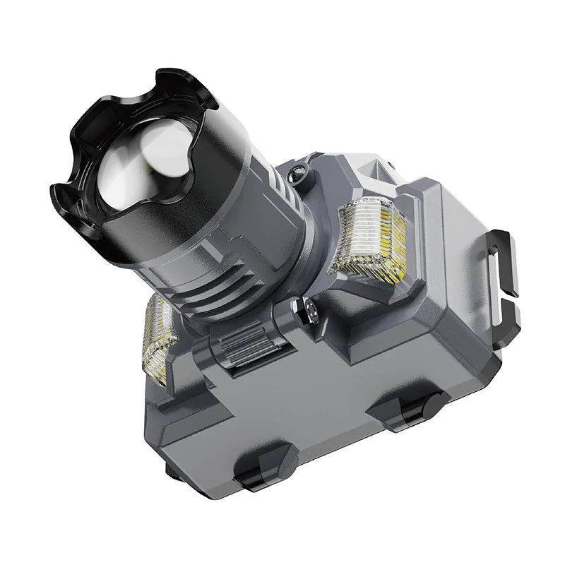 SHINEKNOT Rechargeable LED Headlamp | Zoom & Wave Sensing