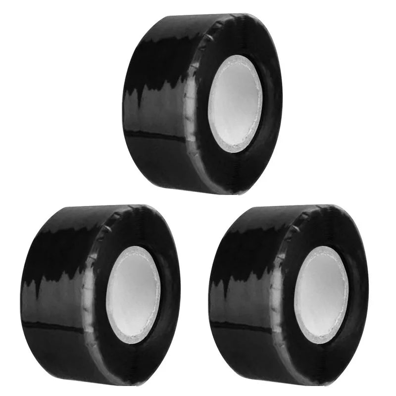 1/3pcs Super Strong Fiber Waterproof Tape Stop Leaks Seal Repair Tape Performance Self Fix Tape Adhesive Sealing Tape 1.5m New Oasis Select 25mm Black-3pcs 1.5m