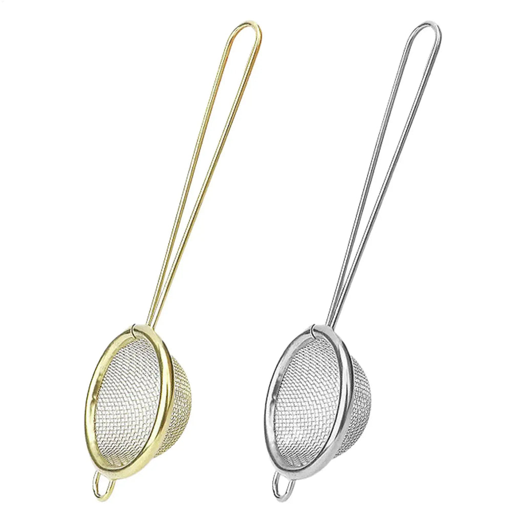 1PC Fine Mesh Strainer Stainless Steel Matcha Sifter Very Fine Mesh Rust-Proof Tea Strainer Small Food Sifters For Kitchen Oasis Select