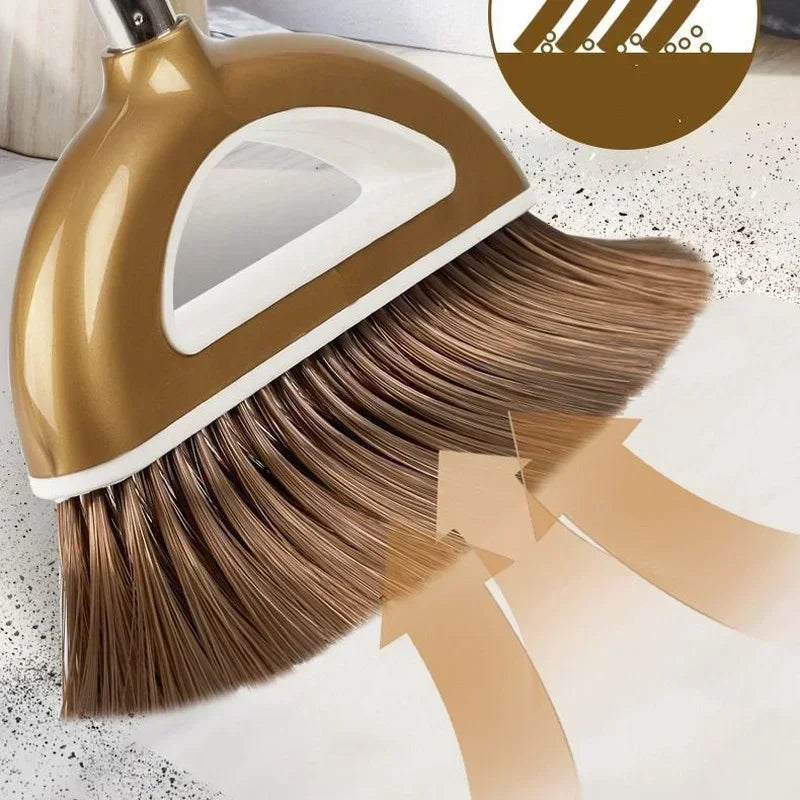 Magic Broom and Plastic Dustpan Set Cleaning Tools Sweeper Wiper for Floors Home Accessories Sweeping Dust Brush Multifunction Oasis Select