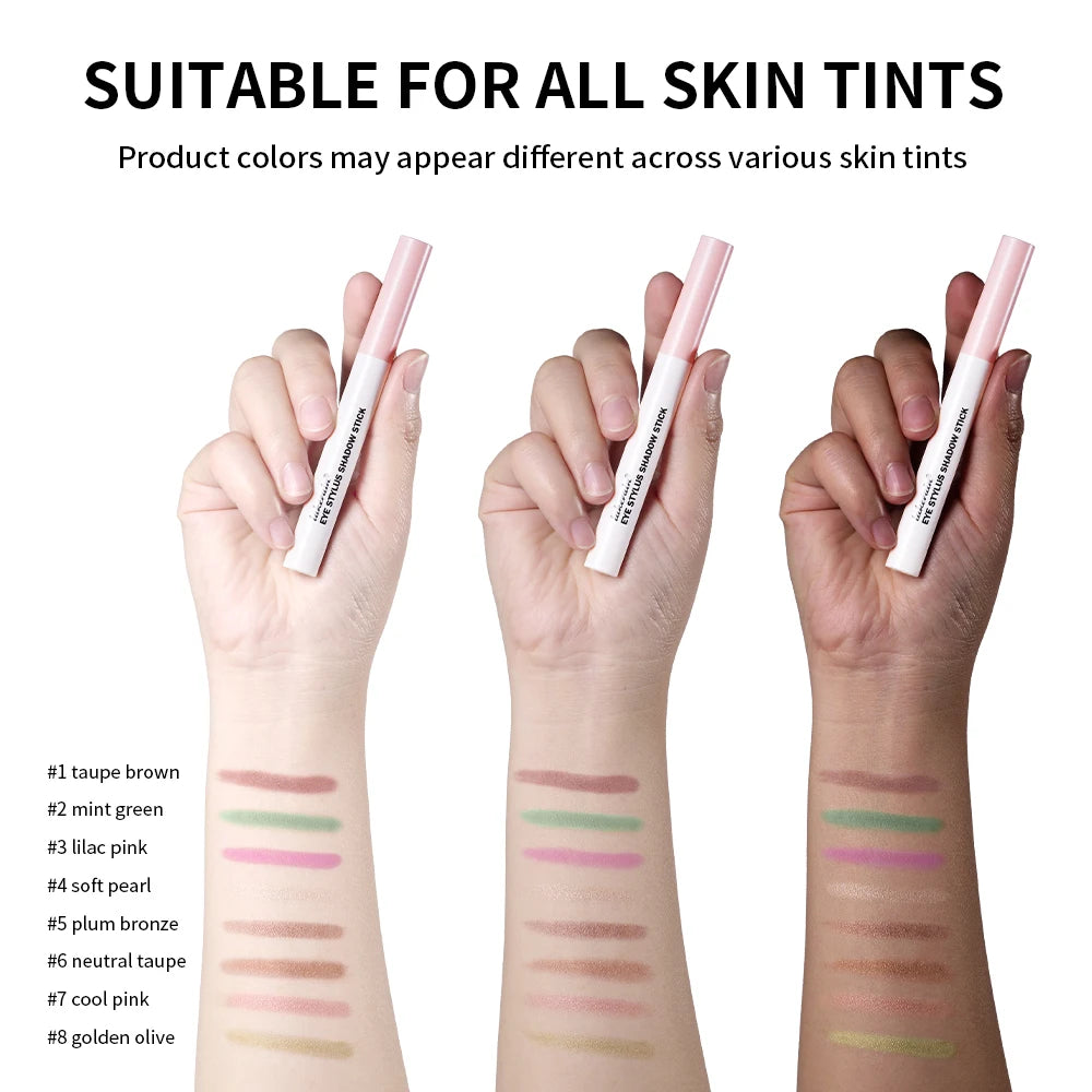 Eyeshadow Stick Colorful Shimmer Glitter Matte High Pigmented Waterproof Cream Eyes Shadow Pencil Long Lasting Makeup Cosmetic Oasis Select