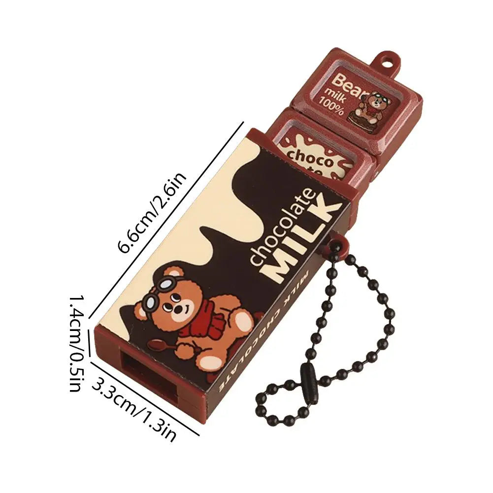 Chocolate Fidget Toy Keychain – Stress Relief Sensory Snap Toy
