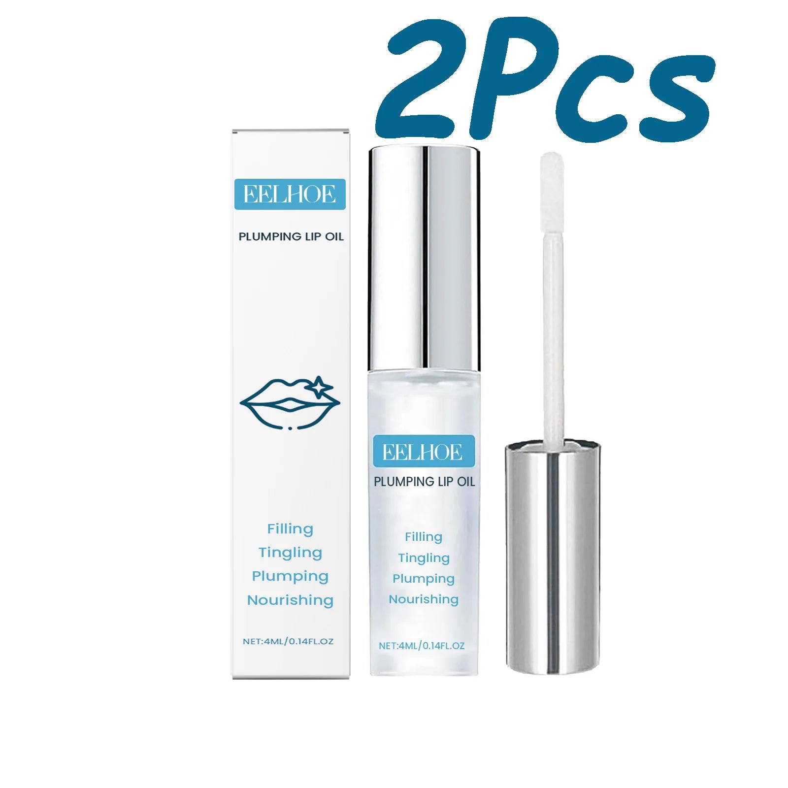 Plumping Lip Oil Daily Moisturizing Care Nourishes Softens Lips Repair Dry Chapped Lips Brightening Moisturizing Lip Care Oasis Select 2 x 4ml Boxed
