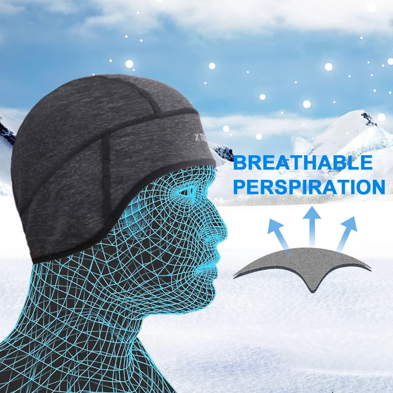 X-TIGER Windproof Cycling Cap Winter Thermal Skiing Motorcycle Hat Men Women MTB Cycling Headwear Running Skiing Accessories Oasis Select